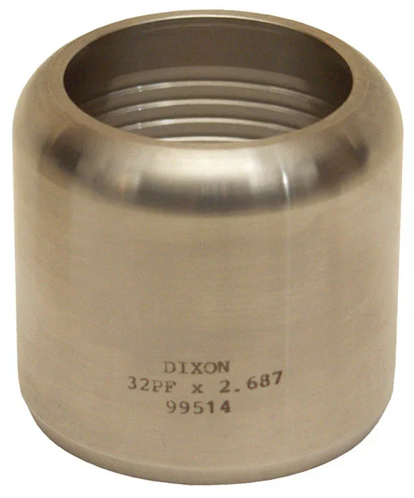 64PFX4.812 by Dixon Valve | Holedall® Internal Expansion Sanitary Flow Chief Ferrule | 4 " Hose ID | Hose OD: From 4-48/64 " to 4-51/64 " | 304 Stainless Steel