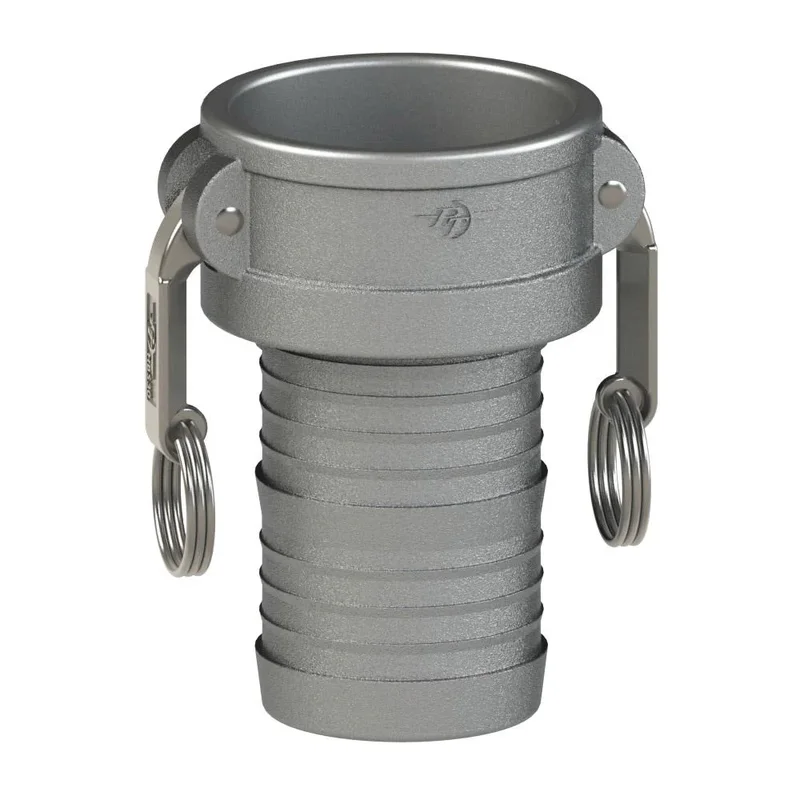 2000307 (07C) by PT-Coupling | Cam & Groove Fitting | Type C | 3/4 " Coupler x 3/4 " Hose Shank | Hard Coat Aluminum | Buna-N Seal